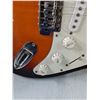 Image 7 : (1) ION Stratocaster-style Electric Guitar in 3 Tone Sunburst Finish-needs re-stringing-with case