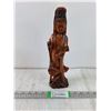 Image 1 : Vintage Hand Carving of the Goddess of Mercy and Compassion-11.75" Tall-Chinese Depiction of Guanyin