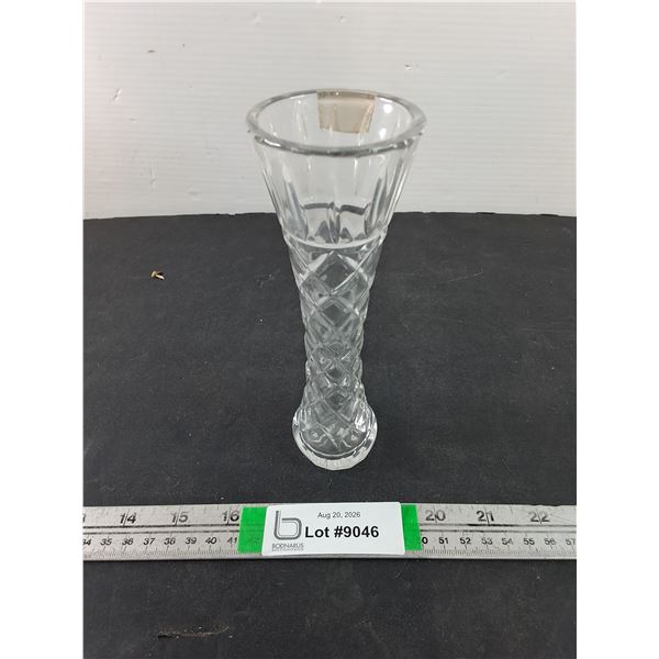 Crystal Vase- 7" tall-Lead Crystal Made in Poland
