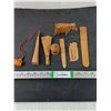 Image 1 : Wooden Ox,Container,Letter openers,(2) Fans and Bookmark