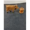 Image 4 : Wooden Ox,Container,Letter openers,(2) Fans and Bookmark