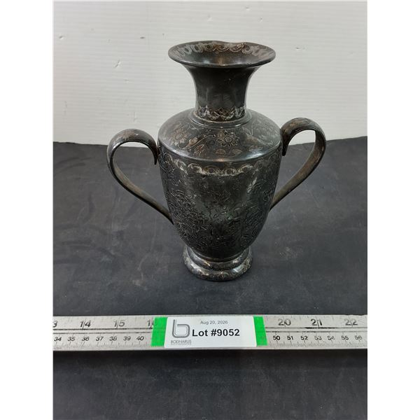 2 Handed Amphora Style Urn Vase-8"Tall-from India