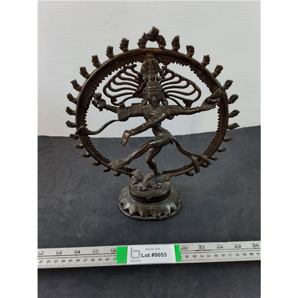 Shiva Nataraja Statue-The Lord of the Cosmic Dance-12" Tallx10.5" Wide-Believed to be in Bronze