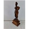Image 3 : Vintage Hand Carved Indian Woman-18.5"Tallx4.25" Wide-from Banglagore,made from Rosewood