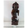 Image 1 : Vintage Chinese Fishermen Wooden Carving-24" Tallx8"Wide-Believed to be made of Asian Rosewood