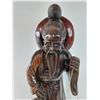 Image 4 : Vintage Chinese Fishermen Wooden Carving-24" Tallx8"Wide-Believed to be made of Asian Rosewood