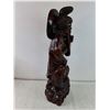 Image 6 : Vintage Chinese Fishermen Wooden Carving-24" Tallx8"Wide-Believed to be made of Asian Rosewood