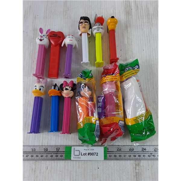 (12) Assorted PEZ Dispensers including Elvis