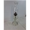 Image 3 : Vintage Clear Glass Oil Lamp