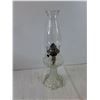 Image 4 : Vintage Clear Glass Oil Lamp