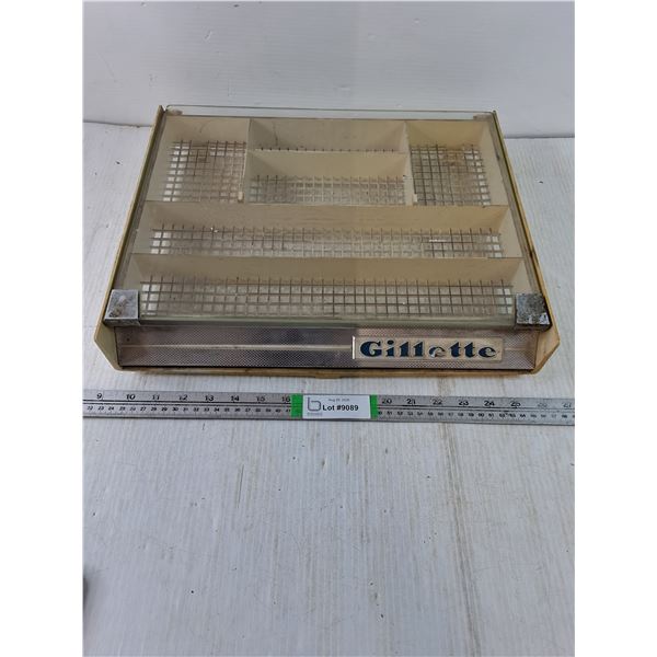 Vintage Gillette Retail Display Case