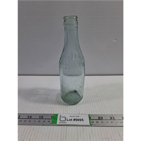 Vintage Straight-Sided Coca-Cola Bottle with Embossed Lettering
