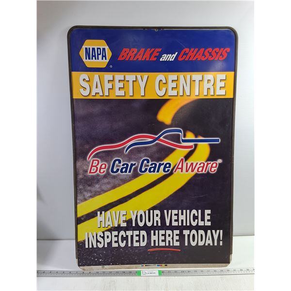 NAPA Safety Centre Metal Sign-Double Sided-24"x36"