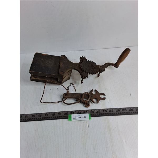 Antique Rope Making Machine from 1901