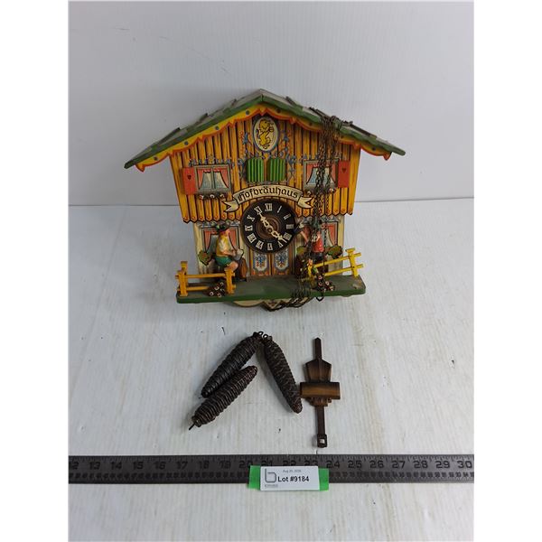 Vintage West German Cookoo Clock - Some Repairs Needed