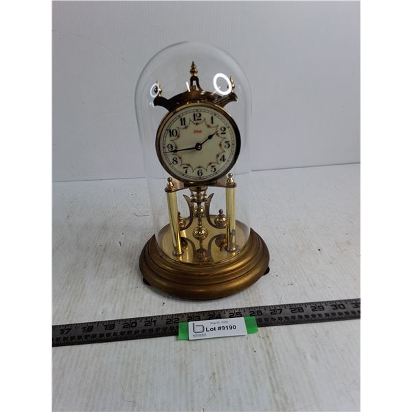 Vintage Kundo Glass Dome Table Clock