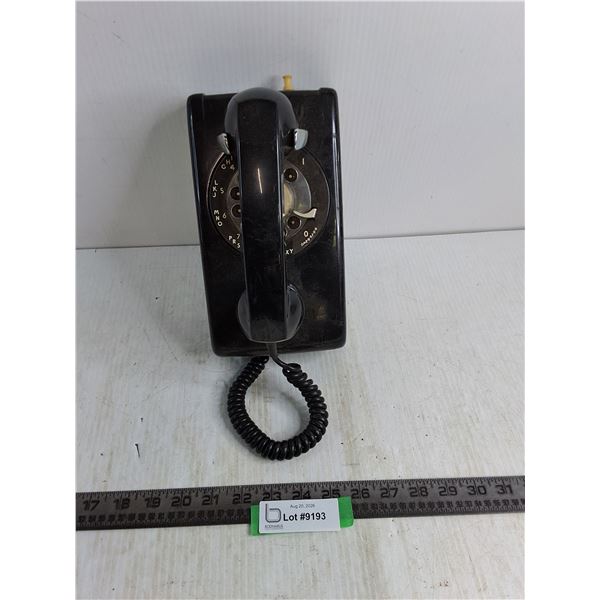 Vintage Northern Electric Wall Mount Rotary Telephone