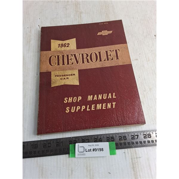 1962 Chevrolet Passenger Car Shop Manual