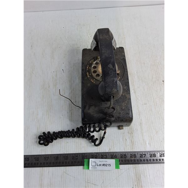 Vintage Northern Electric Wall Mount Rotary Telephone