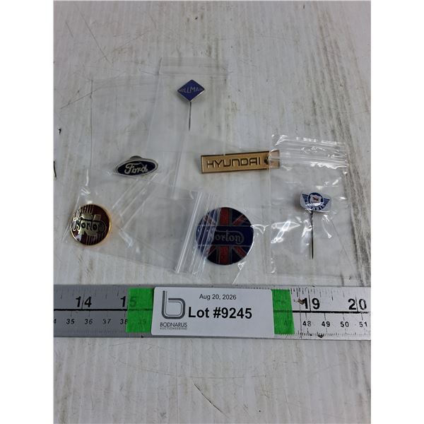 (6) Assorted Pinbacks