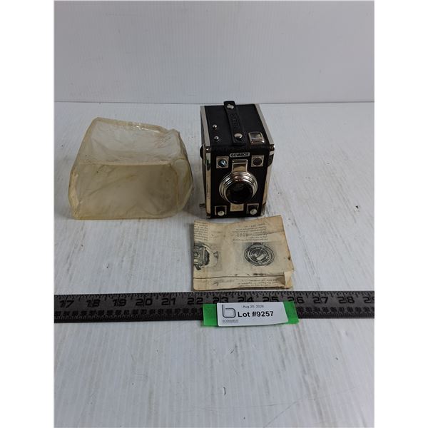 Vintage Geva Box Camera w/Manual & Cover