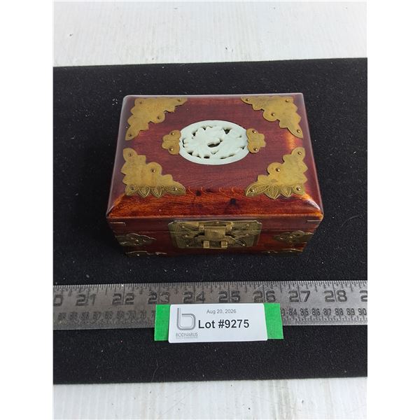 Vintage Wooden Jewelry Box from Shanghai China