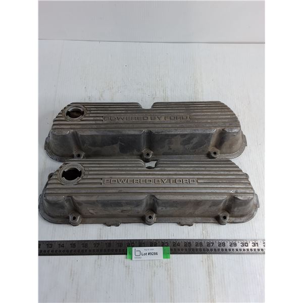 (2) Aluminum Ford Valve Covers