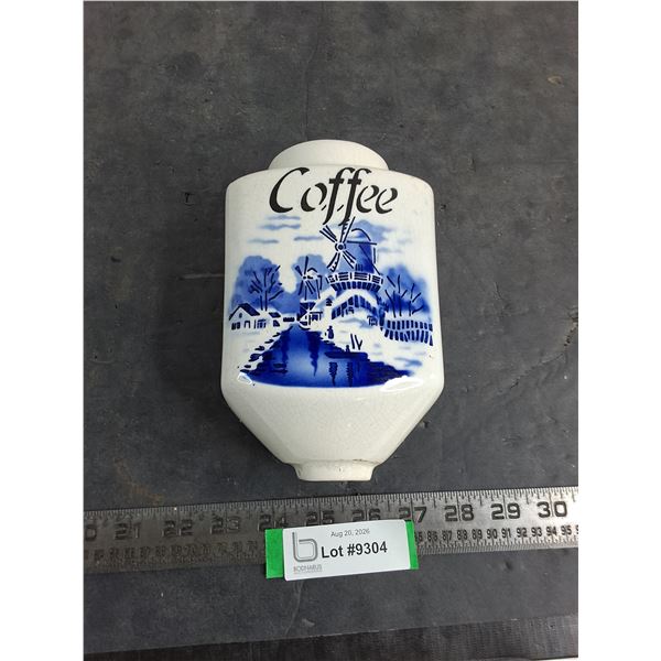 Dutch Themed Ceramic Coffee Container