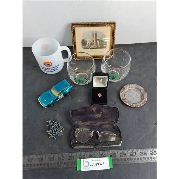 Gulf Mug, Promotional Glasses, Framed Picture, Spectacles, Ash Tray, Misc.