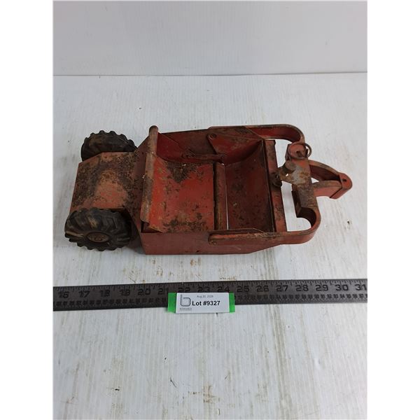 Vintage Folded Metal Earthmover Toy