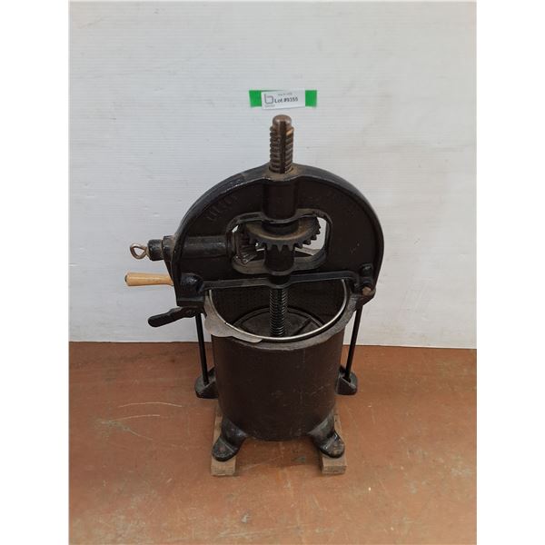 * Vintage Cast Iron Sausage Maker - 24" High - Cannot Ship