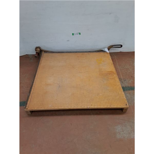 * Vintage Incento #7 Paper Cutter - 40" x 33" Including Handle - Cannot Ship
