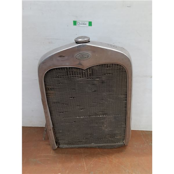 * 1930 Ford Model A Radiator & Grill - 29" x 19" - Cannot Ship