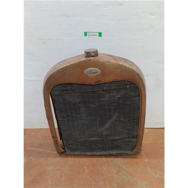 * 1928 Ford Model A Radiator & Grill - 27" x 18" - Cannot Ship