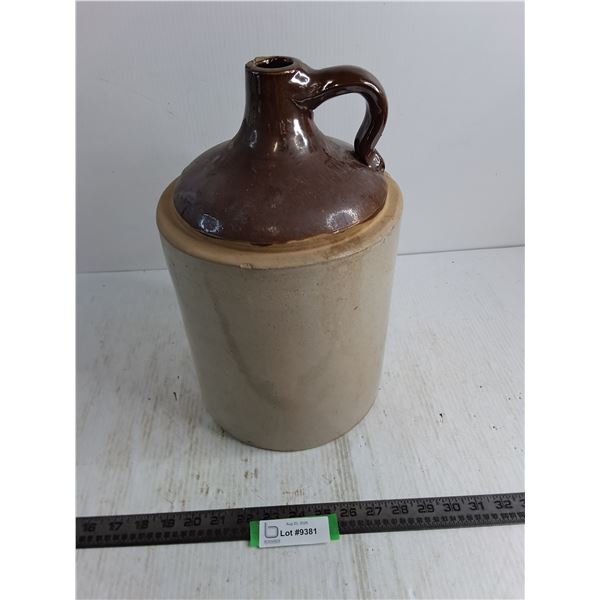 Vintage Stoneware Jug - 14" High x 9" Diameter