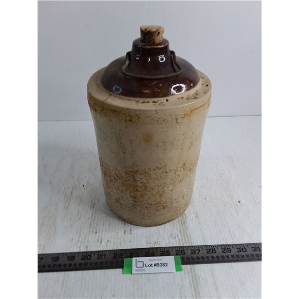 Vintage Stoneware Jug - 12" High x 7" Diameter