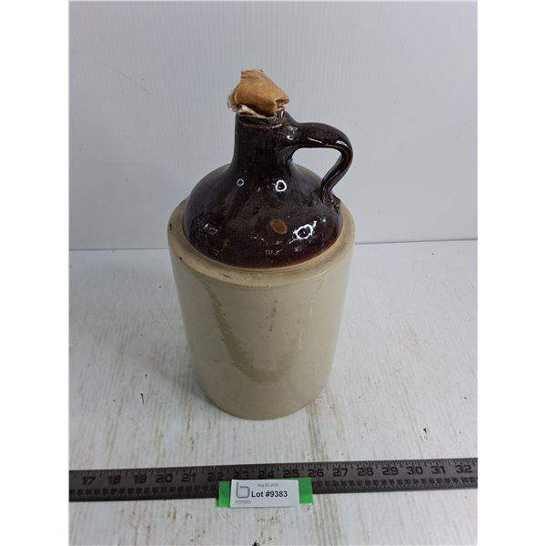 Vintage Stoneware Jug - 12" High x 12" Diameter