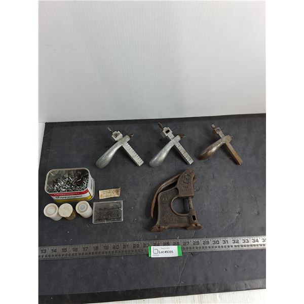 Leather Strap Cutters, Riveter, Assorted Rivets