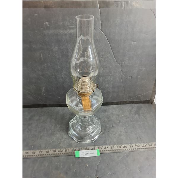 Vintage White Star 18" Oil Lamp