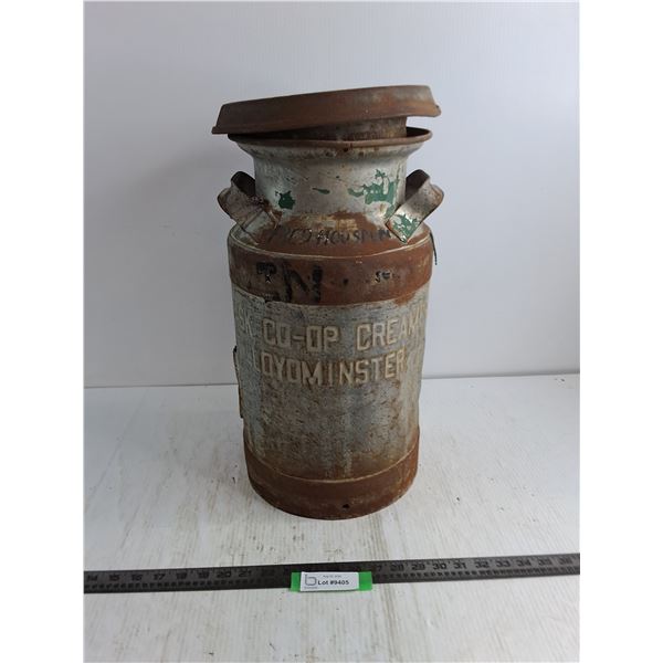 *Vintage Co-op Cream Can from Lloydminster - 21"High - Cannot Ship