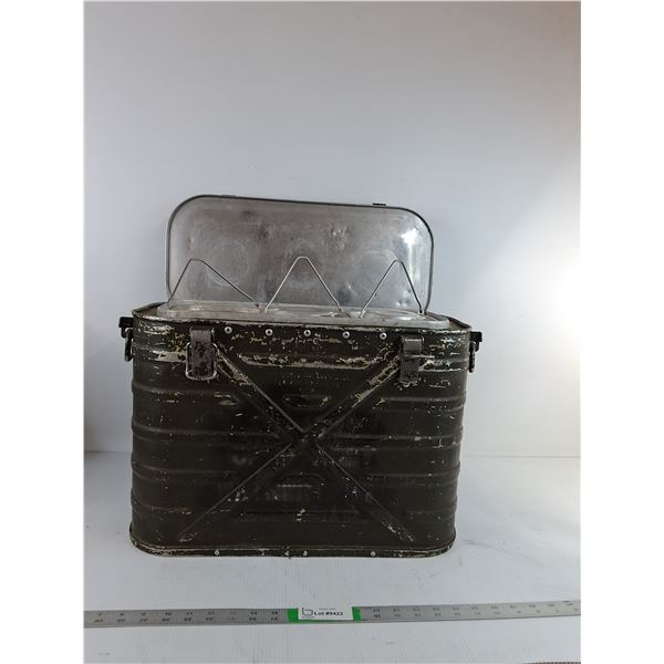 Vintage U.S. Military "Mermite" Insulated Food Container 20"x11"x14" ( cannot ship, as is)