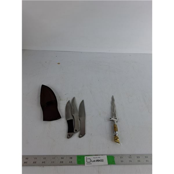 Vintage Collectibe Dagger, Gil Hibben UC454 Throwing Knives