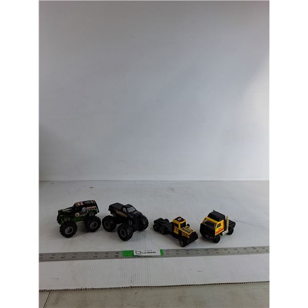 Hot Wheels Monster Jam Trucks, Vintage Tonka Mini Semi Truckss