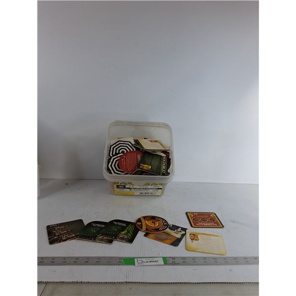 Bin Of Various Coasters 9.5"x10"x8" ( as is)