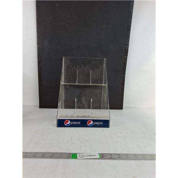 2-tier Clear Acrylic Pepsi Branded Tabletop Display Stand
