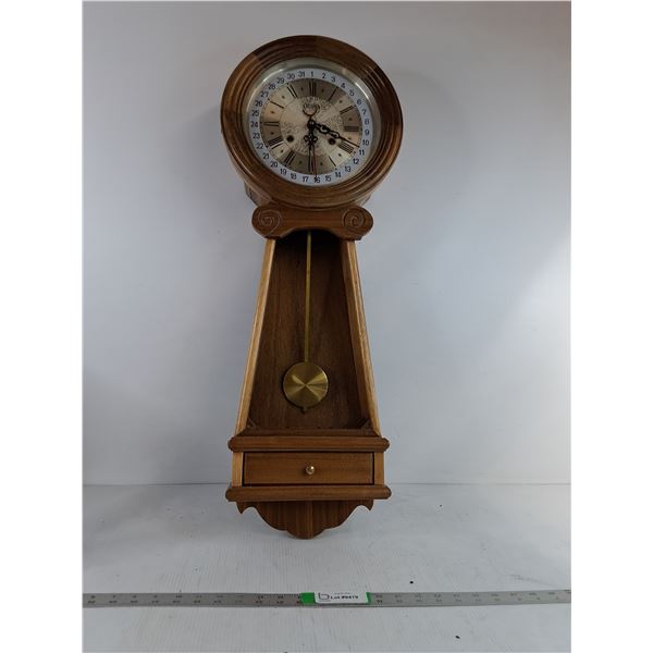 Korean-made Vintage Chiming Banjo Clock 33"