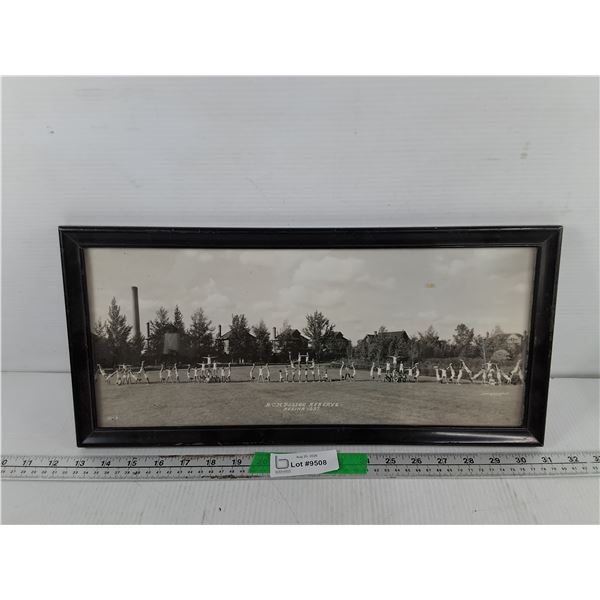 1937 Framed R.C.M.Police Reserve Photo 18.25" x 8.5"