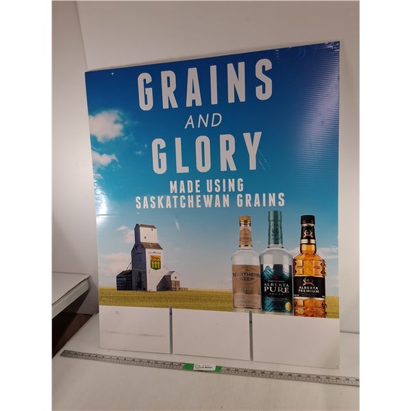 Saskatchewan Grain Distillers Advertising Sign 30" x 36"- Can't Ship