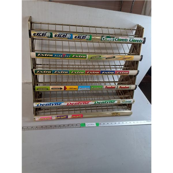 Vintage Metal Gum Display Rack 26" x 12.5" x 20"- Can't Ship