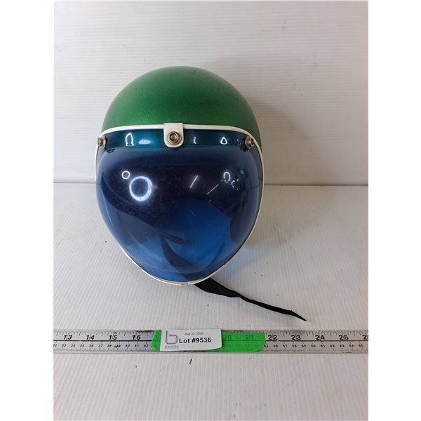 Kunoh Vintage Motorcycle Helmet, Unknown Size- As Is